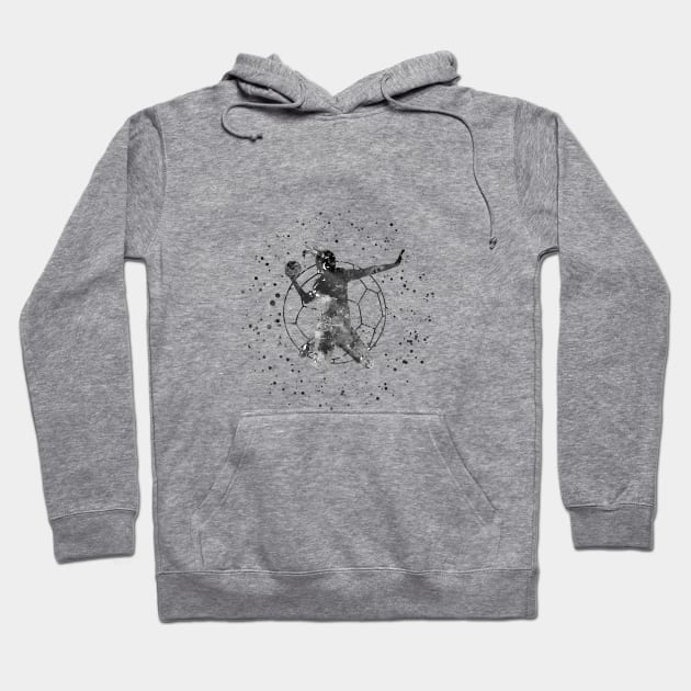 Girl handball Hoodie by RosaliArt